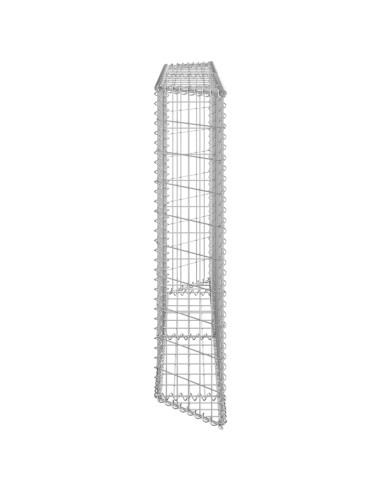 Габион повдигната леха трапец поцинкована стомана 150x20x100 см