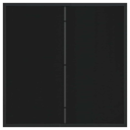 Градинска маса Черно 80 x 80 x 73 см Масивна тикова дървесина