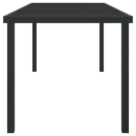 Градинска маса Черно 160 x 80 x 73 см Масивна тикова дървесина