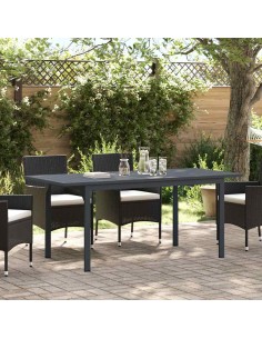 Разтеглена маса Антрацит 180 x 80 x 76 см Стомана