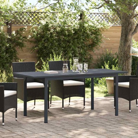 Разтеглена маса Антрацит 180 x 80 x 76 см Стомана