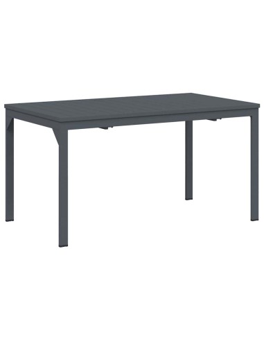 Разтеглена маса Антрацит 180 x 80 x 76 см Стомана