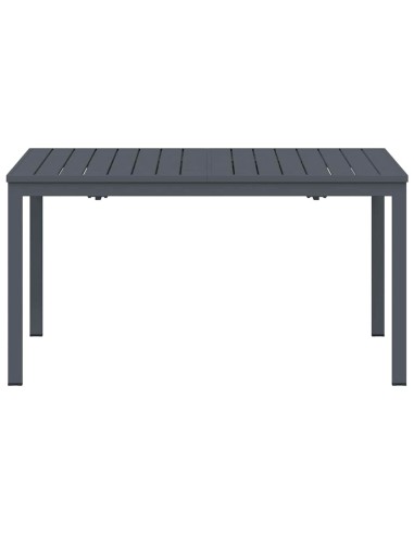Разтеглена маса Антрацит 180 x 80 x 76 см Стомана