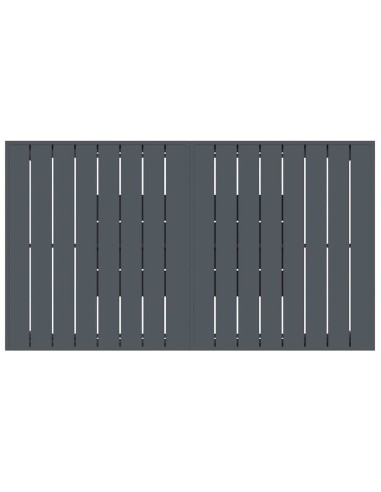 Разтеглена маса Антрацит 180 x 80 x 76 см Стомана