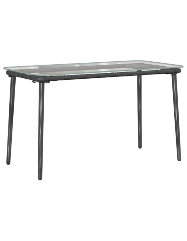 Градинска маса Черно 80 x 40 x 45.5 cm Полиратан