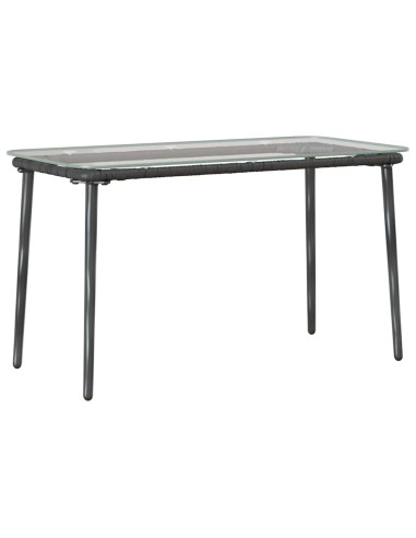 Градинска маса Черно 80 x 40 x 45.5 cm Полиратан
