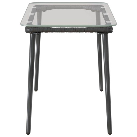 Градинска маса Черно 80 x 40 x 45.5 cm Полиратан
