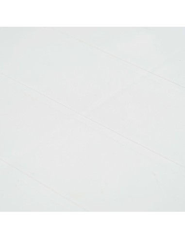 Градинска маса, бяла, 220x90x72 см, пластмаса, ратанов вид