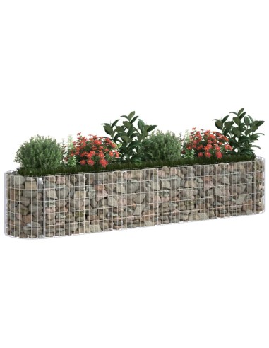 Габион повдигната леха, поцинковано желязо, 260x50x50 cм
