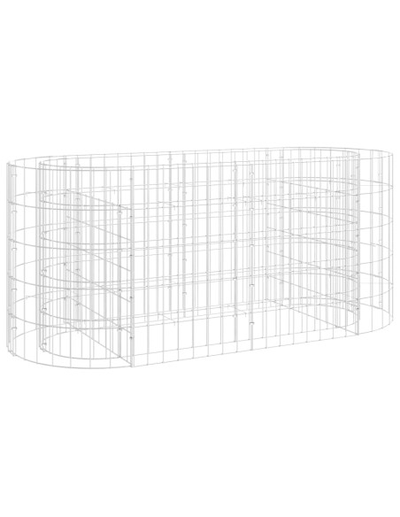 Габион повдигната леха, поцинковано желязо, 120x50x50 cм