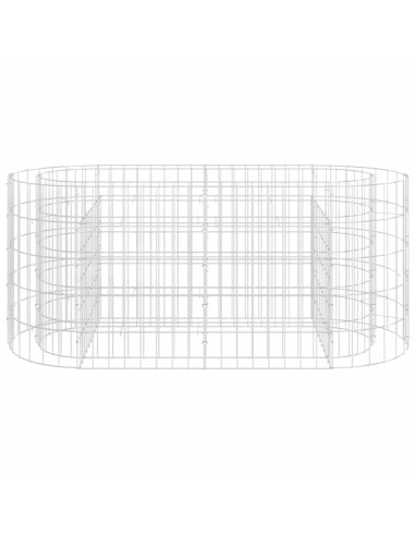 Габион повдигната леха, поцинковано желязо, 120x50x50 cм