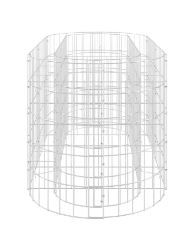 Габион повдигната леха, поцинковано желязо, 120x50x50 cм