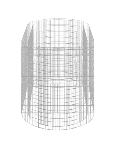 Габион повдигната леха, поцинковано желязо, 200x100x100 cм