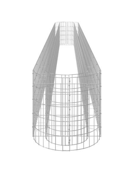 Габион повдигната леха, поцинковано желязо, 540x50x50 cм