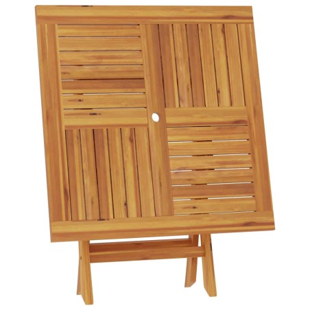 Сгъваема градинска маса 85x85x76 см тиково дърво масив
