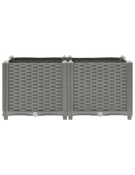 Повдигната леха, 80x40x38 см, полипропилен