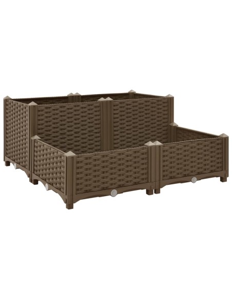 Повдигната леха, 80x80x38 см, полипропилен