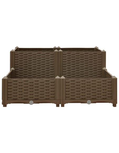 Повдигната леха, 80x80x38 см, полипропилен