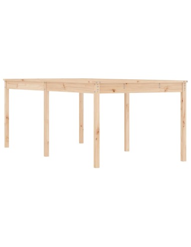 Градинска маса, 203,5x100x76 см, борово дърво масив