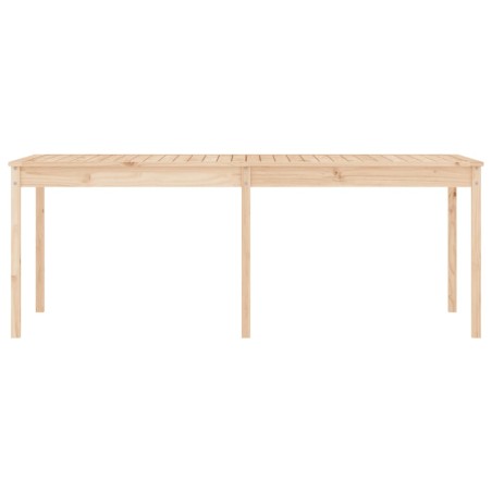Градинска маса, 203,5x100x76 см, борово дърво масив