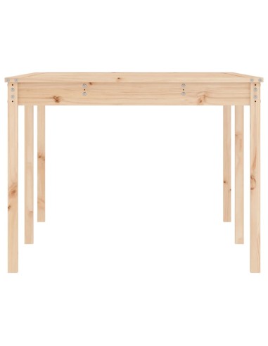 Градинска маса, 203,5x100x76 см, борово дърво масив
