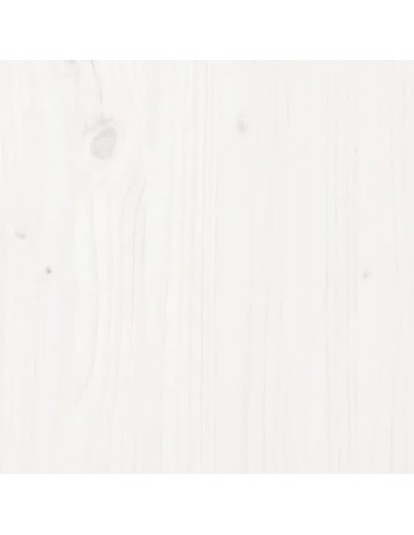 Градинска маса бяла 121x82,5x110 см борово дърво масив