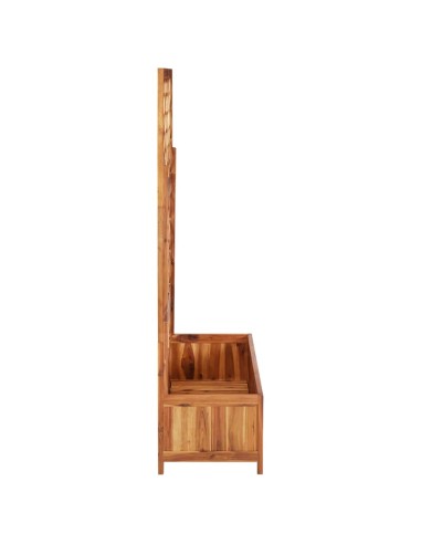 Повдигната леха с решетка, 85x38x150 см, акация масив