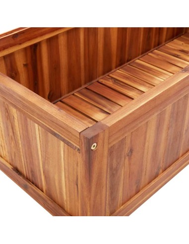 Повдигната леха с решетка, 85x38x150 см, акация масив