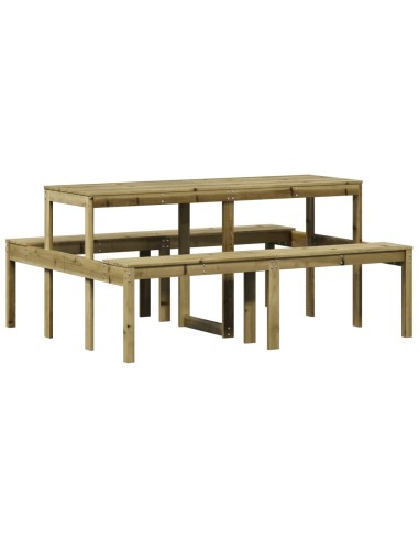 Маса за пикник 160x134x75 см импрегнирано борово дърво