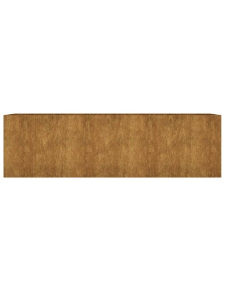 Градинска повдигната леха 280x80x80 см кортенова стомана