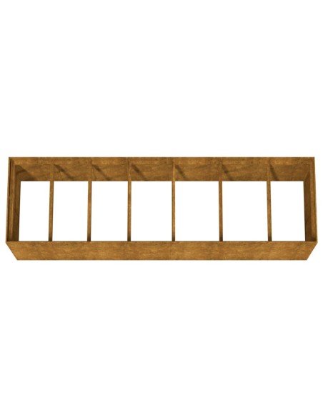 Градинска повдигната леха 280x80x80 см кортенова стомана