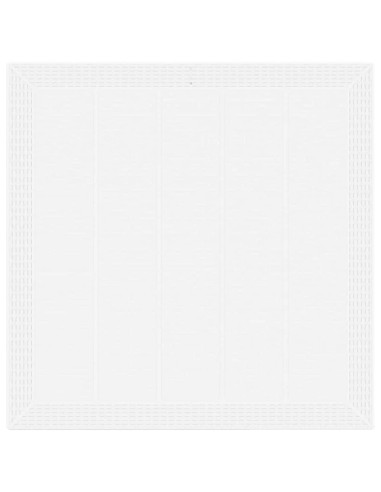 Градинска маса Бяло 100 x 100 x 73 см полиратан