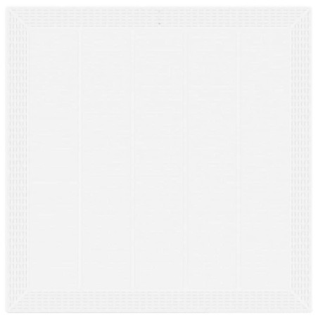 Градинска маса Бяло 100 x 100 x 73 см полиратан