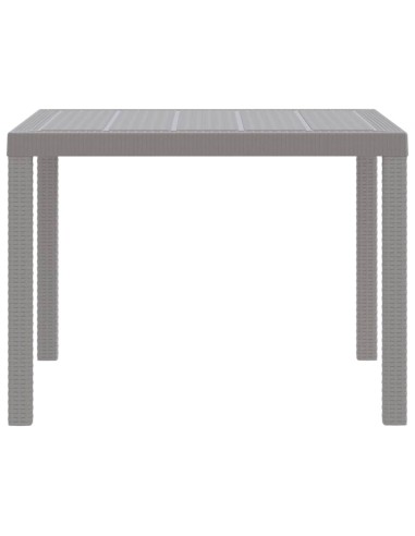 Градинска маса Светлосиво 100 x 100 x 73 см полиратан