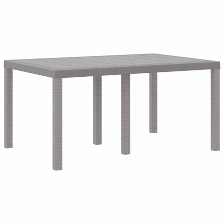 Градинска маса Светлосиво 150 x 100 x 73 см полиратан