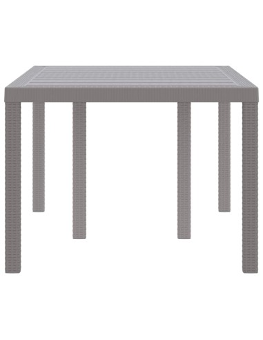 Градинска маса Светлосиво 150 x 100 x 73 см полиратан