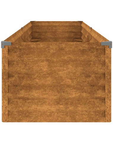Градинска повдигната леха 194x50x36 см кортенова стомана