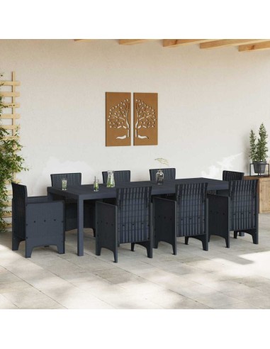 Градинска маса Антрацит 250 x 100 x 73 см полиратан