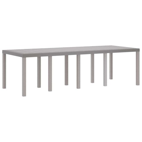 Градинска маса Светлосиво 250 x 100 x 73 см полиратан