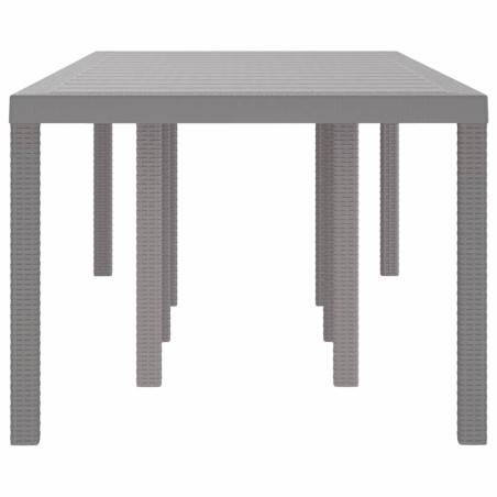 Градинска маса Светлосиво 250 x 100 x 73 см полиратан