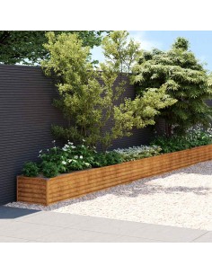 Градинска повдигната леха 1152x50x36 см кортенова стомана