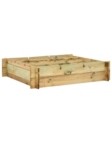 Повдигната леха, 90x90x20 см, импрегнирано дърво