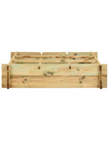 Повдигната леха, 90x90x20 см, импрегнирано дърво