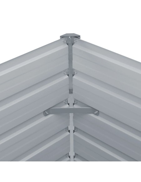 Повдигната леха, 100x100x45 см, поцинкована стомана, антрацит