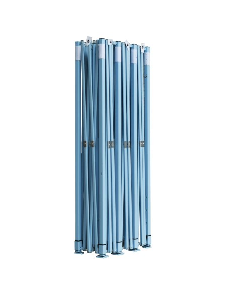 Сгъваема шатра с 5 странични стени, 3x9 м, синя