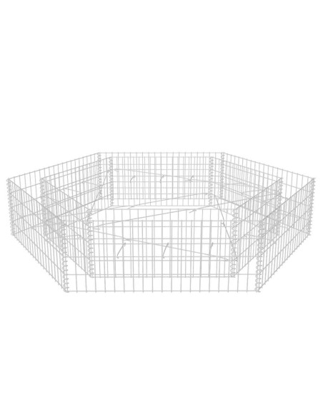 Хексагонален габион повдигната леха, 200x173x40 cм