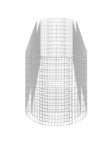 Габион повдигната леха, поцинковано желязо, 400x100x100 cм