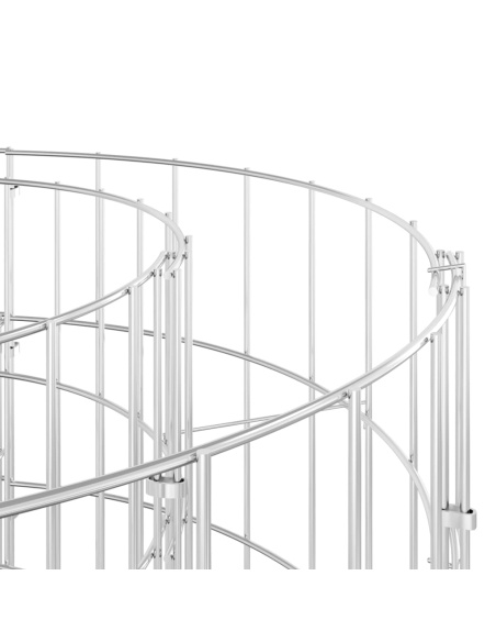 Габион повдигната леха, поцинковано желязо, 400x100x100 cм