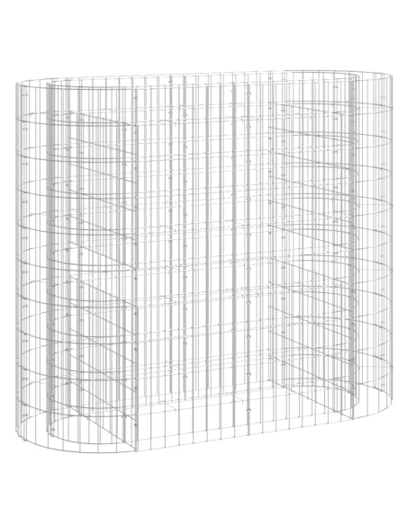 Габион повдигната леха, поцинковано желязо, 120x50x100 cм