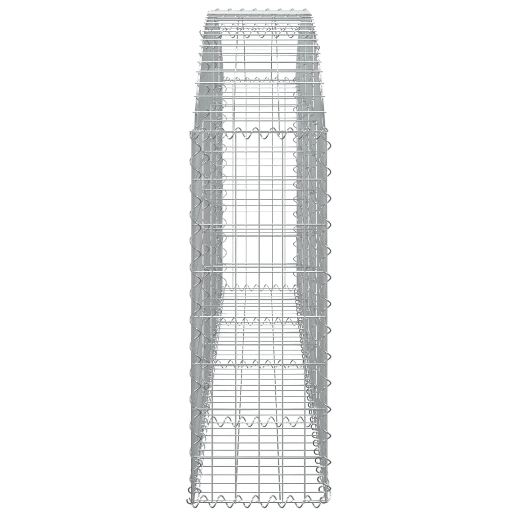 Дъговидна габионна кошница 200x30x80/100 см поцинковано желязо - VL153464 - Thumbnail 4